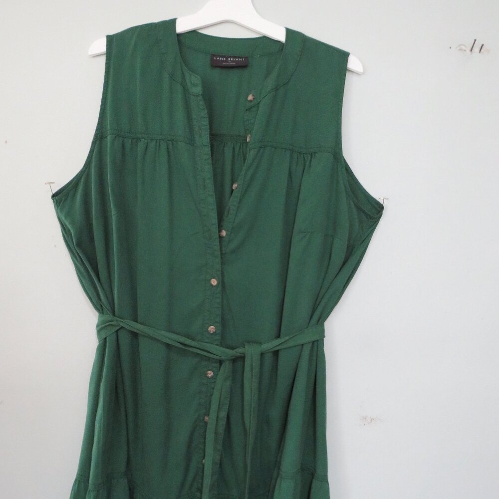 Layne Bryant size 16 Kelly green dress